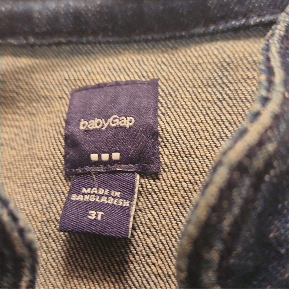 Stylish Blue Denim Kids Jacket Sz 3T - Picture 2 of 4